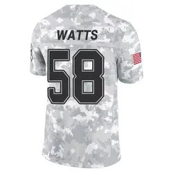 Men's Markees Watts Tampa Bay Buccaneers 2024 Salute to Service Jersey - Arctic Camo Limited