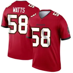 Men's Markees Watts Tampa Bay Buccaneers Jersey - Red Legend