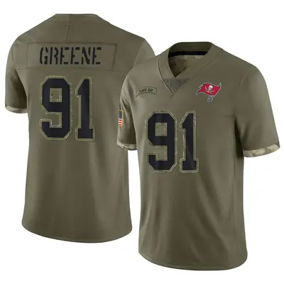 Men's Mike Greene Tampa Bay Buccaneers 2022 Salute To Service Jersey - Olive Limited