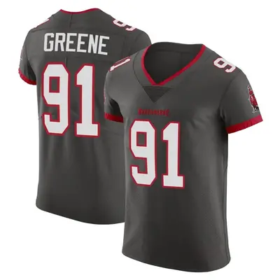 Men's Mike Greene Tampa Bay Buccaneers Pewter Alternate Vapor Jersey - Elite