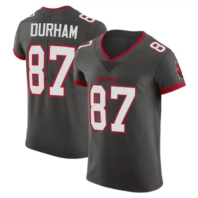 Men's Payne Durham Tampa Bay Buccaneers Pewter Alternate Vapor Jersey - Elite