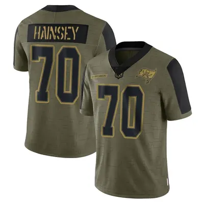 Men's Robert Hainsey Tampa Bay Buccaneers 2021 Salute To Service Jersey - Olive Limited