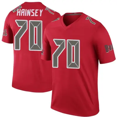 Men's Robert Hainsey Tampa Bay Buccaneers Color Rush Jersey - Red Legend