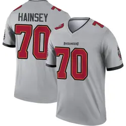 Men's Robert Hainsey Tampa Bay Buccaneers Inverted Jersey - Gray Legend