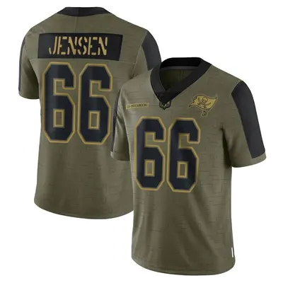 Men's Ryan Jensen Tampa Bay Buccaneers 2021 Salute To Service Jersey - Olive Limited