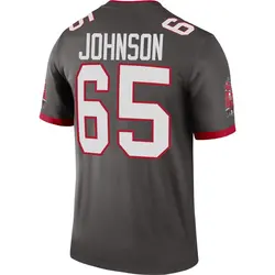 Men's Ryan Johnson Tampa Bay Buccaneers Pewter Alternate Jersey - Legend