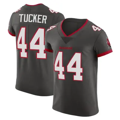 Men's Sean Tucker Tampa Bay Buccaneers Pewter Alternate Vapor Jersey - Elite