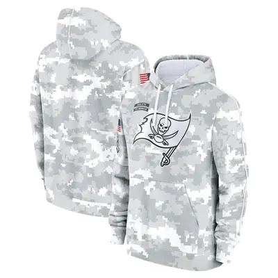 Men's Tampa Bay Buccaneers 2024 Salute to Service Club Fleece Pullover Hoodie - Arctic Camo