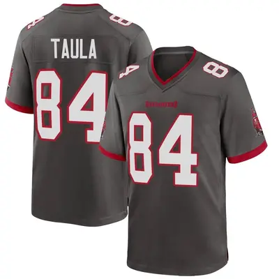 Men's Tanner Taula Tampa Bay Buccaneers Pewter Alternate Jersey - Game