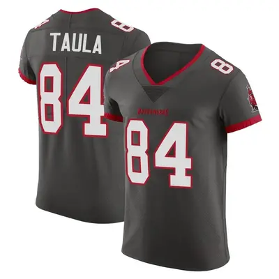 Men's Tanner Taula Tampa Bay Buccaneers Pewter Alternate Vapor Jersey - Elite