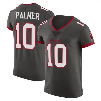 Men's Trey Palmer Tampa Bay Buccaneers Pewter Alternate Vapor Jersey - Elite