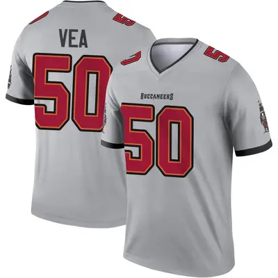 Men's Vita Vea Tampa Bay Buccaneers Inverted Jersey - Gray Legend