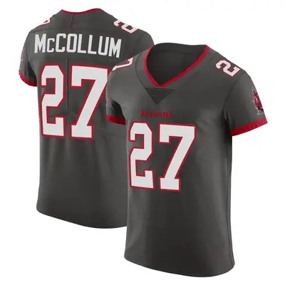 Men's Zyon McCollum Tampa Bay Buccaneers Pewter Alternate Vapor Jersey - Elite