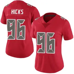 Women's Akiem Hicks Tampa Bay Buccaneers Team Color Vapor Untouchable Jersey - Red Limited