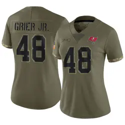 Women's Antonio Grier Jr. Tampa Bay Buccaneers 2022 Salute To Service Jersey - Olive Limited