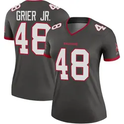 Women's Antonio Grier Jr. Tampa Bay Buccaneers Pewter Alternate Jersey - Legend