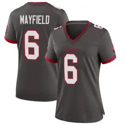 Women's Baker Mayfield Tampa Bay Buccaneers Pewter Alternate Jersey - Game