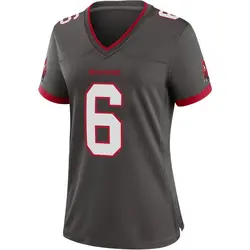 Women's Baker Mayfield Tampa Bay Buccaneers Pewter Alternate Jersey - Game