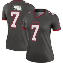 Women's Bucky Irving Tampa Bay Buccaneers Pewter Alternate Jersey - Legend