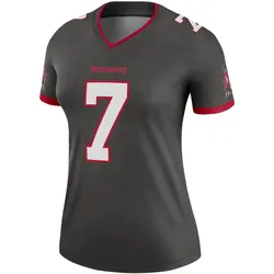 Women's Bucky Irving Tampa Bay Buccaneers Pewter Alternate Jersey - Legend