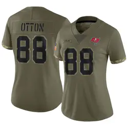 Women's Cade Otton Tampa Bay Buccaneers 2022 Salute To Service Jersey - Olive Limited