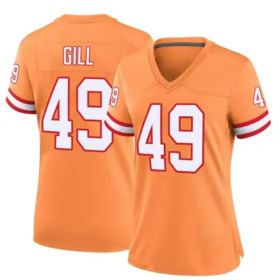 Cam Gill Men's Nike Pewter Tampa Bay Buccaneers Vapor Untouchable Elite Custom Alternate Jersey