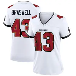 Women's Chris Braswell Tampa Bay Buccaneers Jersey - White Game