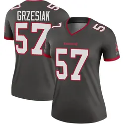 Women's Daniel Grzesiak Tampa Bay Buccaneers Pewter Alternate Jersey - Legend