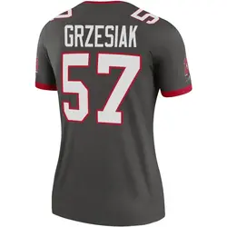 Women's Daniel Grzesiak Tampa Bay Buccaneers Pewter Alternate Jersey - Legend