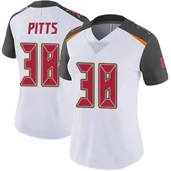 Women's Derrek Pitts Tampa Bay Buccaneers Vapor Untouchable Jersey - White Limited