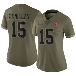 Women's Jalen McMillan Tampa Bay Buccaneers 2022 Salute To Service Jersey - Olive Limited