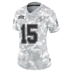 Women's Jalen McMillan Tampa Bay Buccaneers 2024 Salute to Service Jersey - Arctic Camo Limited