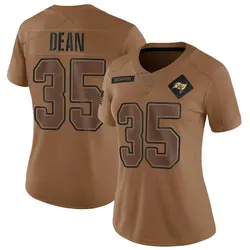 Women's Jamel Dean Tampa Bay Buccaneers 2023 Salute To Service Jersey - Brown Limited