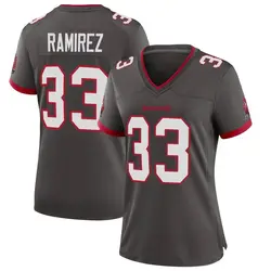 Women's Jose Ramirez Tampa Bay Buccaneers Pewter Alternate Jersey - Game