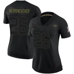 Women's Kaevon Merriweather Tampa Bay Buccaneers 2020 Salute To Service Jersey - Black Limited