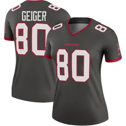 Women's Kaylon Geiger Tampa Bay Buccaneers Pewter Alternate Jersey - Legend