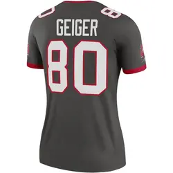 Women's Kaylon Geiger Tampa Bay Buccaneers Pewter Alternate Jersey - Legend