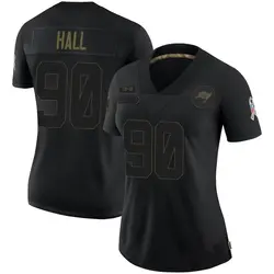 Women's Logan Hall Tampa Bay Buccaneers 2020 Salute To Service Jersey - Black Limited