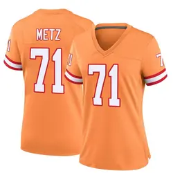 Women's Lorenz Metz Tampa Bay Buccaneers Throwback Jersey - Orange Game