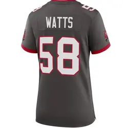 Women's Markees Watts Tampa Bay Buccaneers Pewter Alternate Jersey - Game