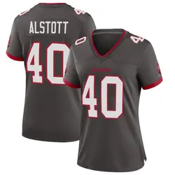 Women's Mike Alstott Tampa Bay Buccaneers Pewter Alternate Jersey - Game