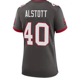 Women's Mike Alstott Tampa Bay Buccaneers Pewter Alternate Jersey - Game