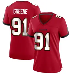 Women's Mike Greene Tampa Bay Buccaneers Team Color Jersey - Red Game