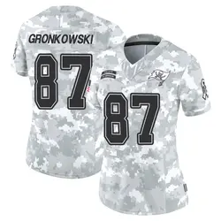 Women's Rob Gronkowski Tampa Bay Buccaneers 2024 Salute to Service Jersey - Arctic Camo Limited