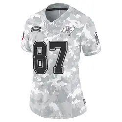 Women's Rob Gronkowski Tampa Bay Buccaneers 2024 Salute to Service Jersey - Arctic Camo Limited