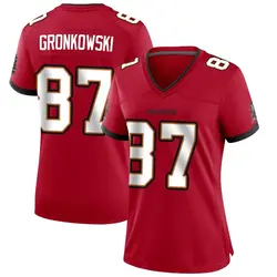 Women's Rob Gronkowski Tampa Bay Buccaneers Team Color Jersey - Red Game