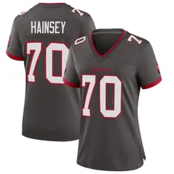 Women's Robert Hainsey Tampa Bay Buccaneers Pewter Alternate Jersey - Game