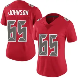 Women's Ryan Johnson Tampa Bay Buccaneers Team Color Vapor Untouchable Jersey - Red Limited