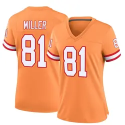 Women's Ryan Miller Tampa Bay Buccaneers Throwback Jersey - Orange Game