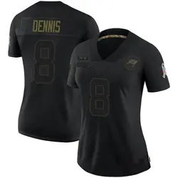 Women's SirVocea Dennis Tampa Bay Buccaneers 2020 Salute To Service Jersey - Black Limited